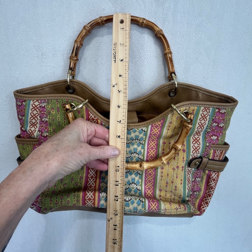 Relic Cane Handle boho Patchwork Colorful Summer Hobo Bag Summer - Picture 11 of 13